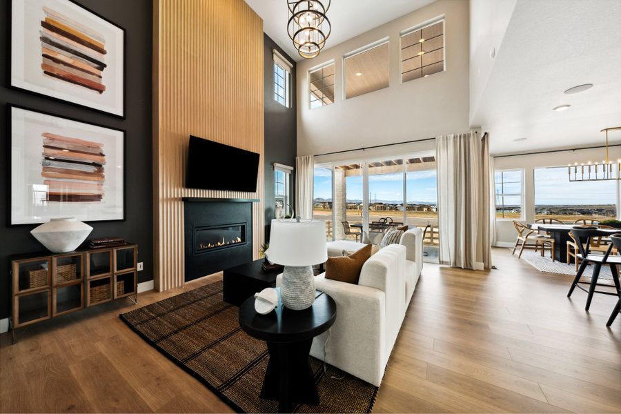 Furnished interior view inside a new home in Sterling Ranch Ascent Village, Littleton (Image 6).