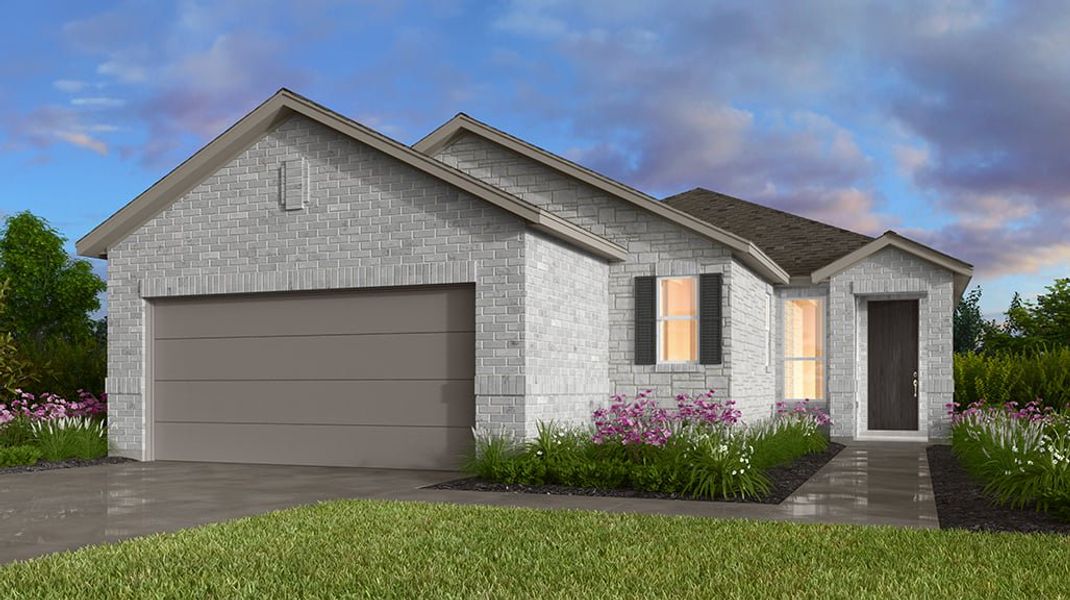 Representative exterior photo of a completed home built from the Alpine by Taylor Morrison in Nolina 45s, Georgetown, TX (Image 1).