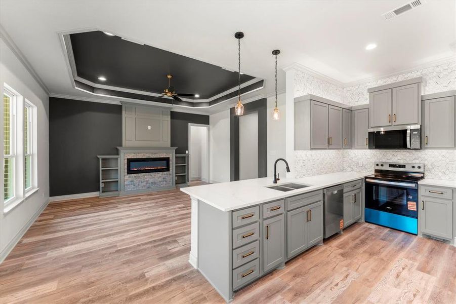 Furnished interior view inside a new home in , Trinidad (Image 4). Furnished interior view inside a new home in , Trinidad (Image 4).