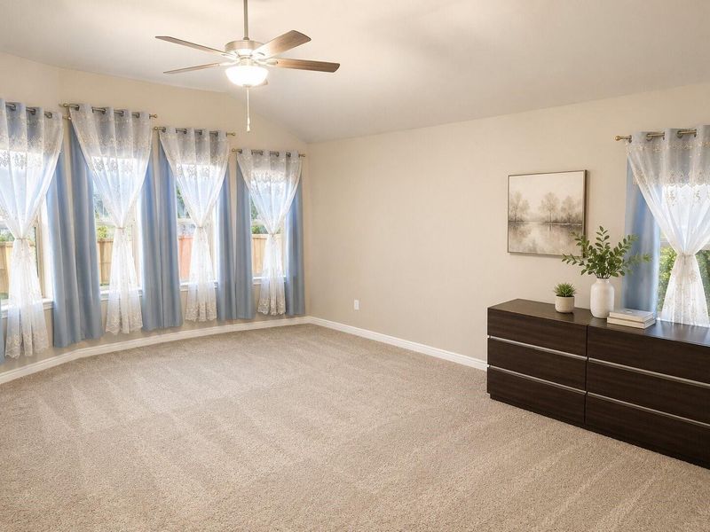 Furnished interior view inside a new home in Dunham Pointe, Cypress (Image 11). Furnished interior view inside a new home in Dunham Pointe, Cypress (Image 11).