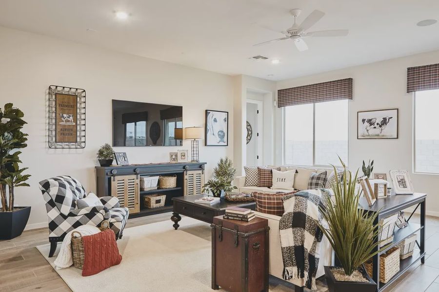 Furnished interior view inside a new home in Valencia at Granite Vista, Waddell (Image 6).
