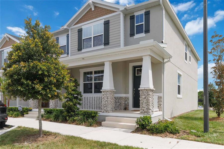 Front exterior of a new home in , Winter Springs, FL, highlighting curb appeal (Image 1). Front exterior of a new home in , Winter Springs, FL, highlighting curb appeal (Image 1).