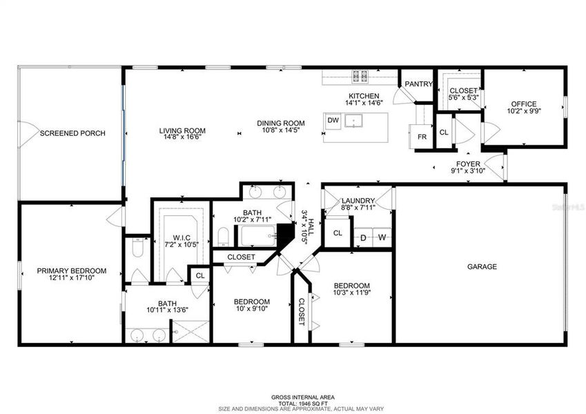 2D floor plan layout of this home in Seasons at Heritage Square, Haines City, FL (Image 3). 2D floor plan layout of this home in Seasons at Heritage Square, Haines City, FL (Image 3).