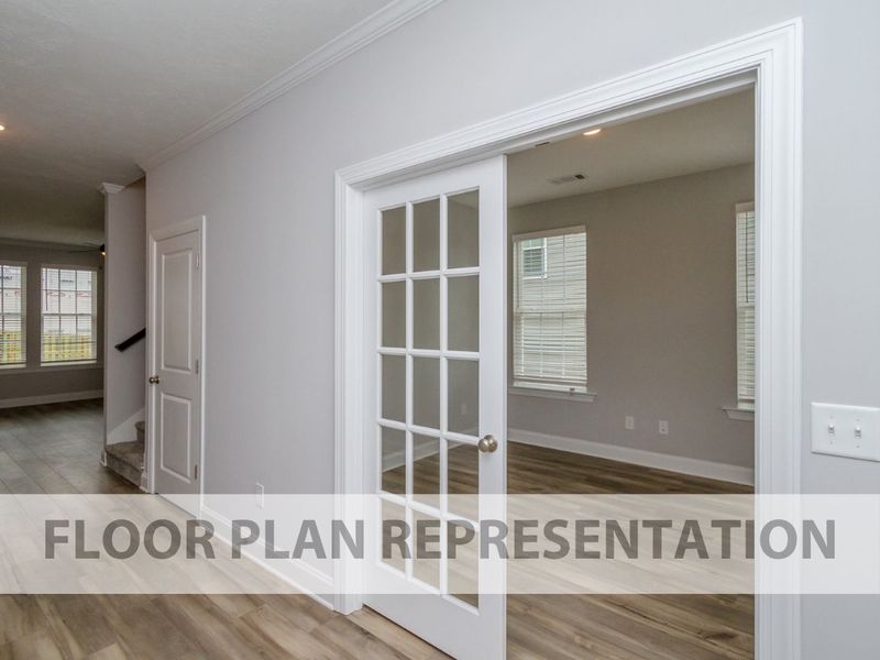 Flex Room with Doors Floorplan Representation Photo 2 | The Fairport II Plan