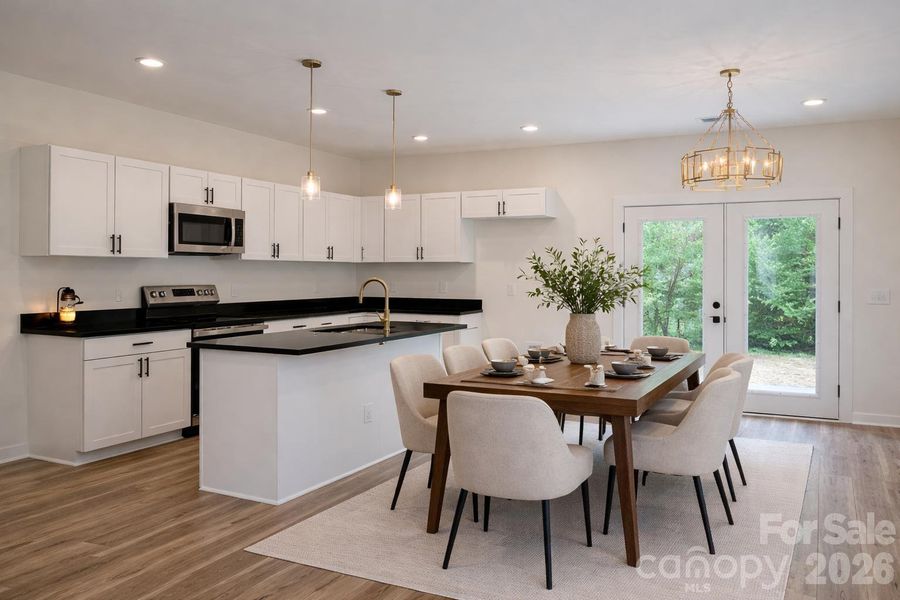 Furnished interior view inside a new home in , China Grove (Image 5).