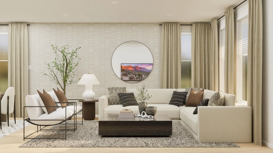 Representative furnished interior of a home built from the Cappa by Lennar in Hillcrest, San Antonio (Image 5).