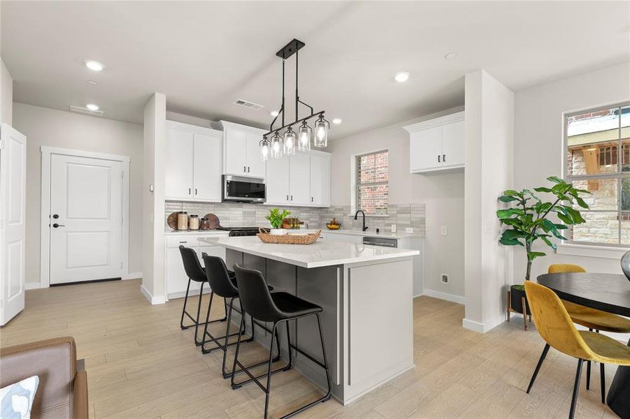 Furnished interior view inside a new home in The Tribute, The Colony (Image 6). Furnished interior view inside a new home in The Tribute, The Colony (Image 6).