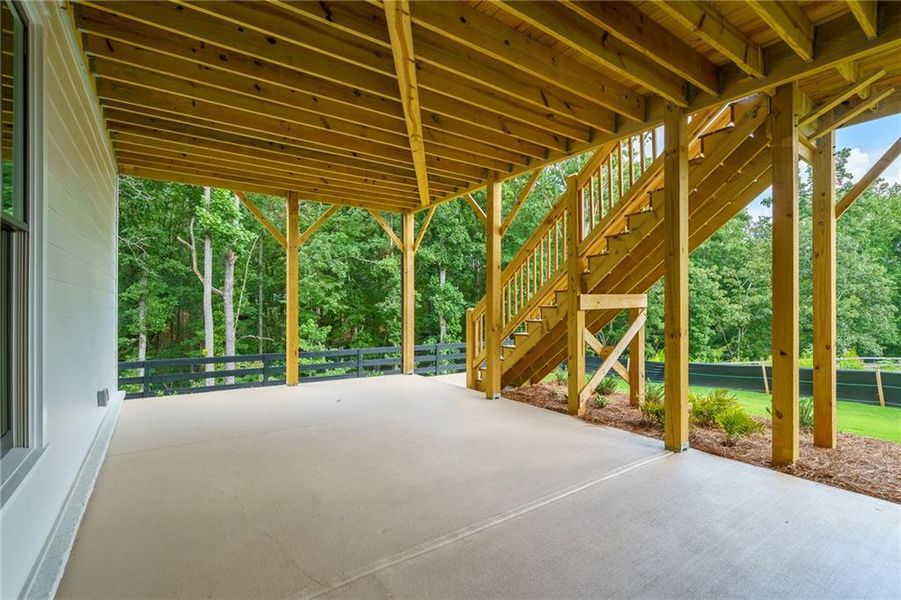 In-progress construction of a new home in Malone's Pond, Ball Ground, GA (Image 52).
