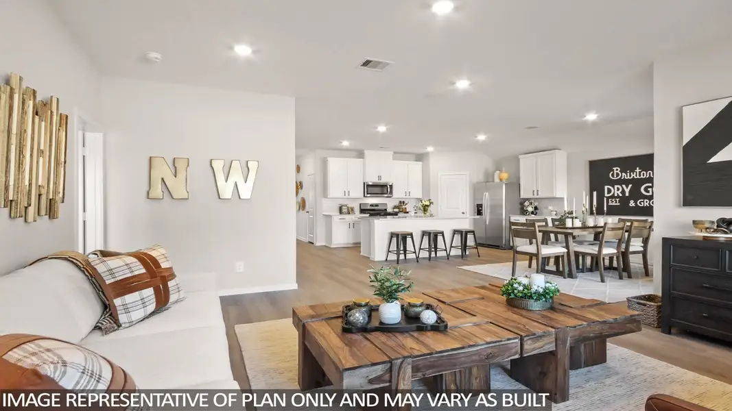 Furnished interior view inside a new home in New Waverly Station, New Waverly (Image 5).