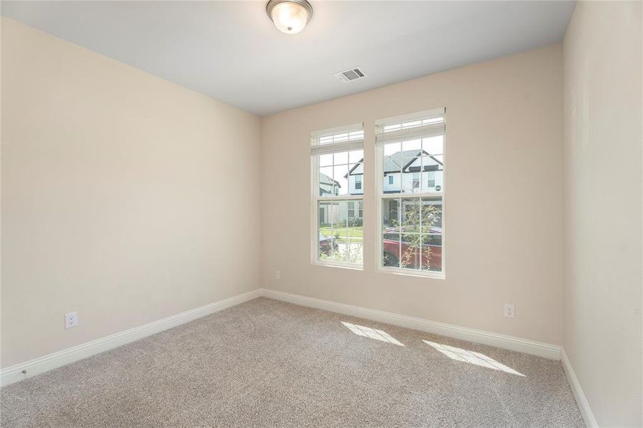 Empty room with carpet