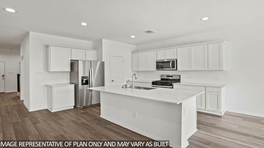 Furnished interior view inside a new home in Sunterra, Katy (Image 5).