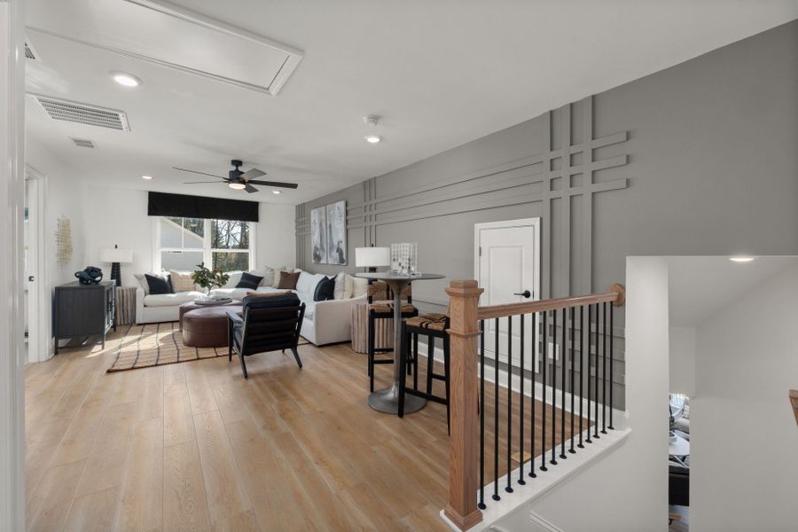 Representative furnished interior of a home built from the Stonebrook by Pulte Homes in Everbrook, Angier (Image 8).