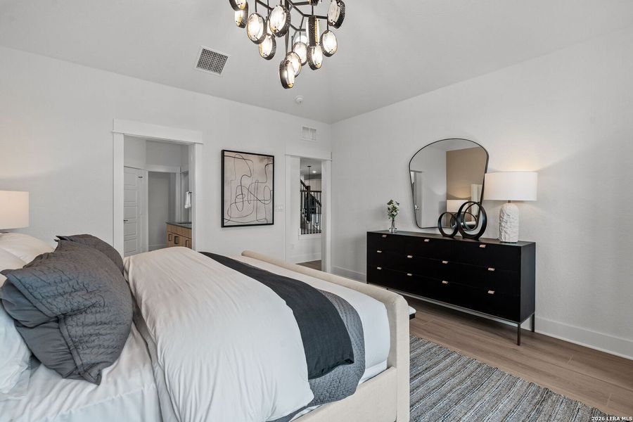Furnished interior view inside a new home in Bison Ridge, San Antonio (Image 34). Furnished interior view inside a new home in Bison Ridge, San Antonio (Image 34).