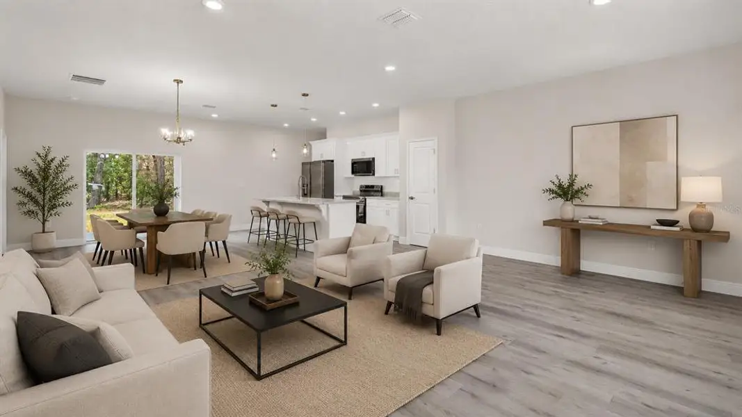Furnished interior view inside a new home in , Citrus Springs (Image 5).