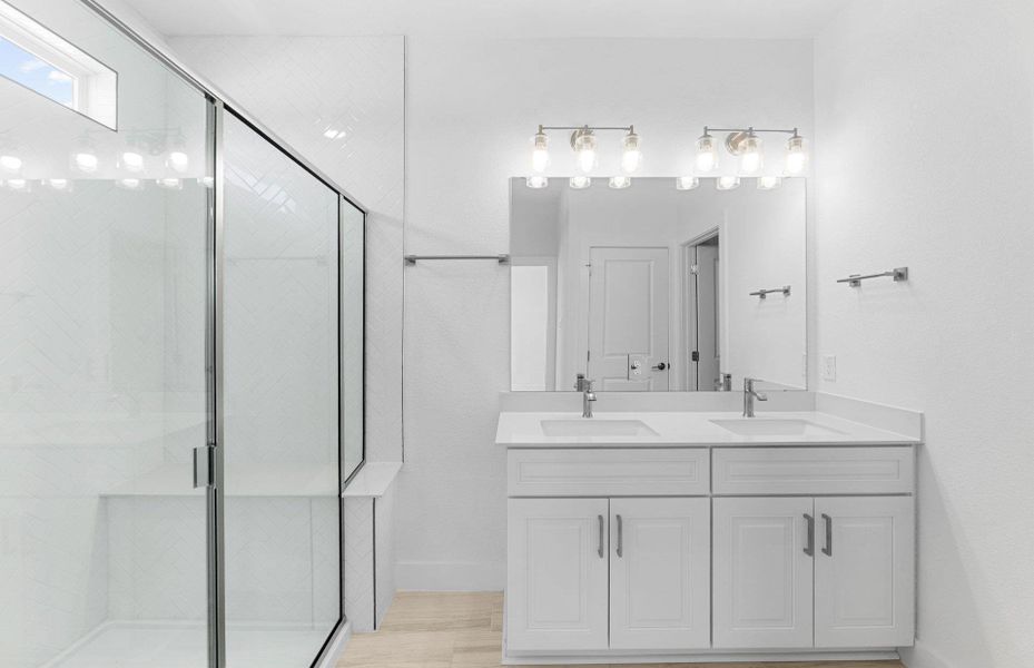 Furnished interior view inside a new home in Northpoint at Old Settlers, Round Rock (Image 14). Furnished interior view inside a new home in Northpoint at Old Settlers, Round Rock (Image 14).