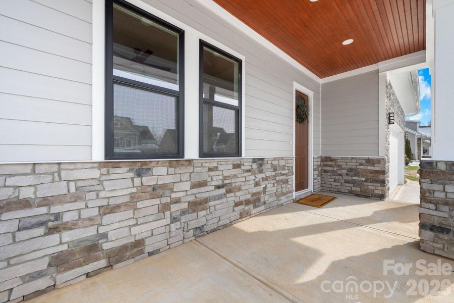 Exterior details and patio area of a home in , Hickory (Image 31).