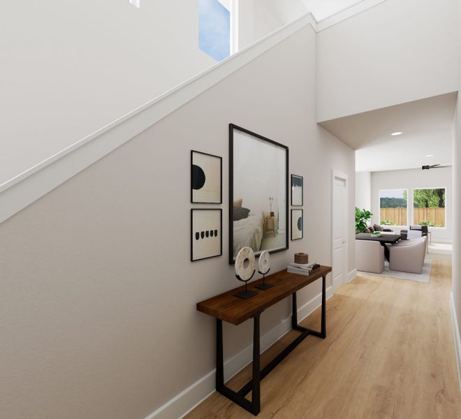 Representative furnished interior of a home built from the Ember by Tri Pointe Homes in The Meadows, Denton (Image 13).