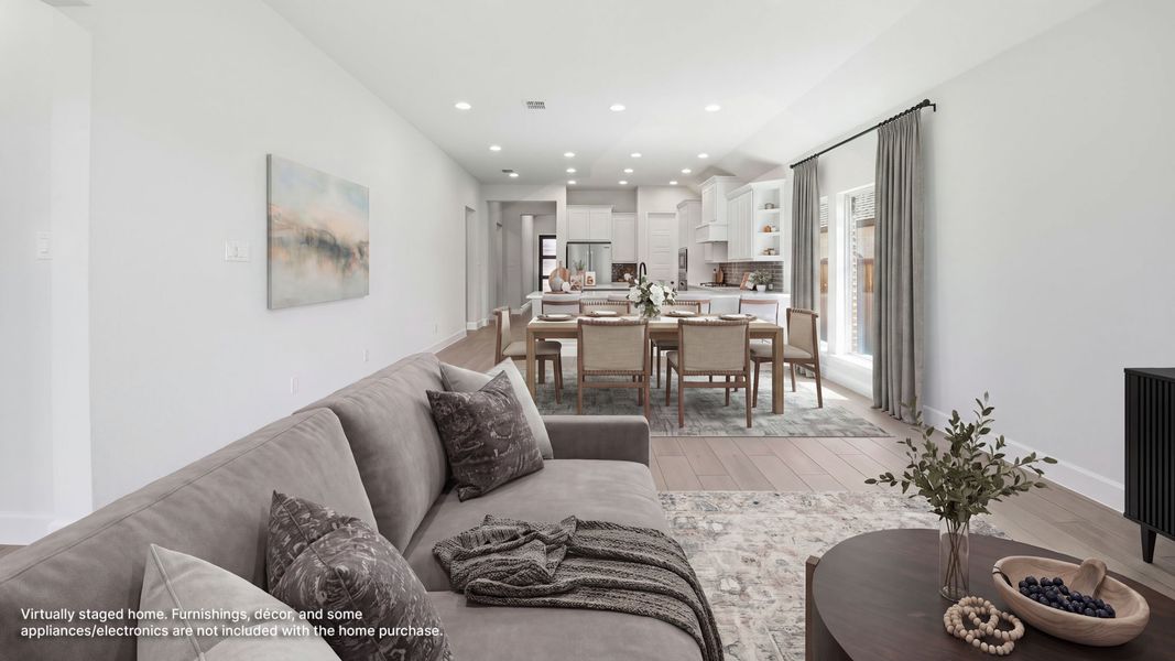 Furnished interior view inside a new home in Trinity Falls, McKinney (Image 5).
