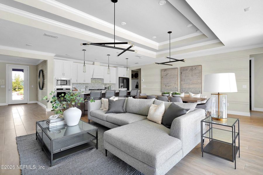 Furnished interior view inside a new home in , Yulee (Image 11).