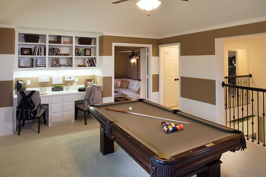 Representative Game Room - some options shown