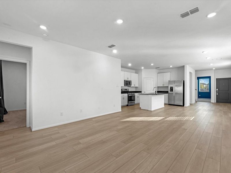 View of the kitchen from living room View of the kitchen from living room