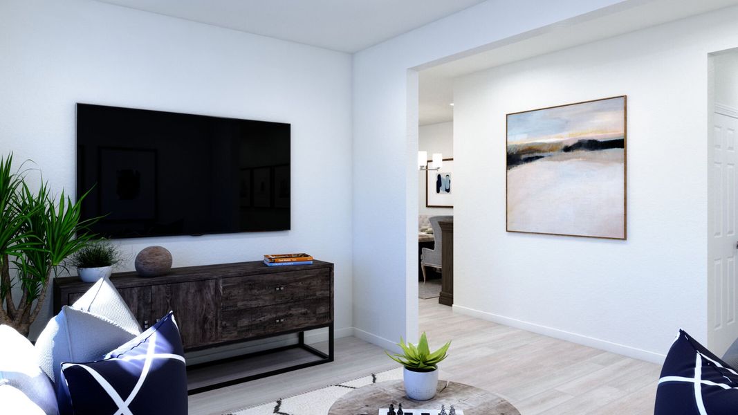 Den - Virtually Staged Den - Virtually Staged