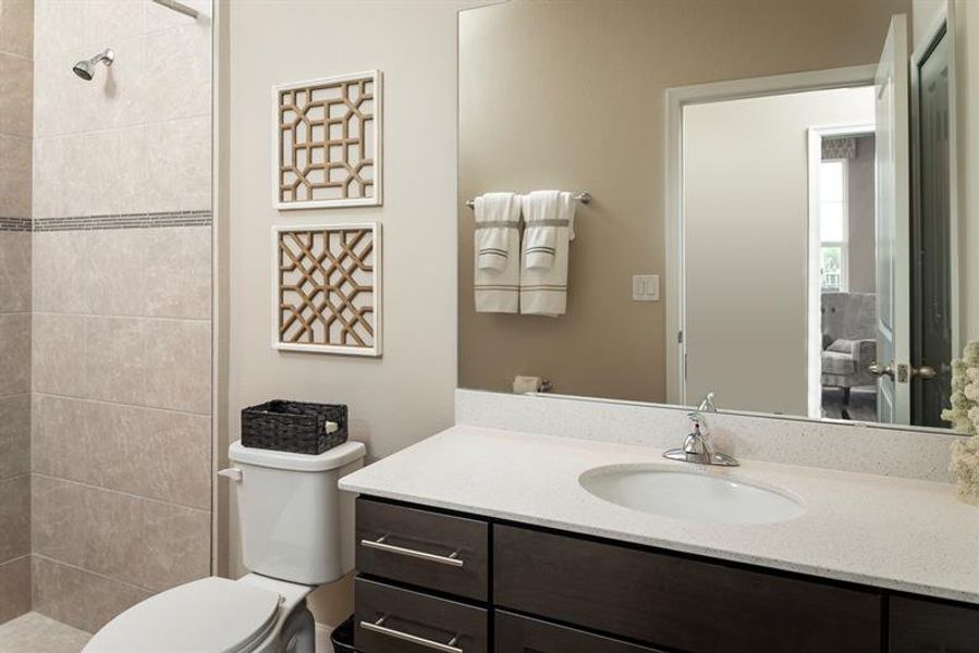 Representative furnished interior of a home built from the Rochelle by Ryan Homes in Lake Nellie Crossing, Clermont (Image 23).