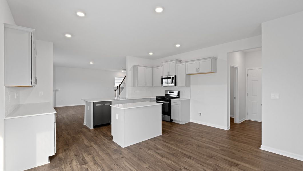 Furnished interior view inside a new home in Durbin Meadows Traditions, Fountain Inn (Image 9). Furnished interior view inside a new home in Durbin Meadows Traditions, Fountain Inn (Image 9).
