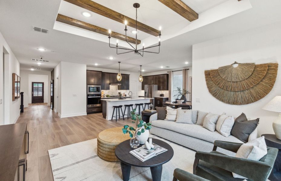 View of main living areas from gathering room