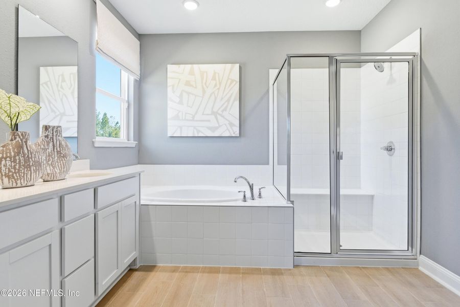 Furnished interior view inside a new home in Aspen Trail, Jacksonville (Image 9).