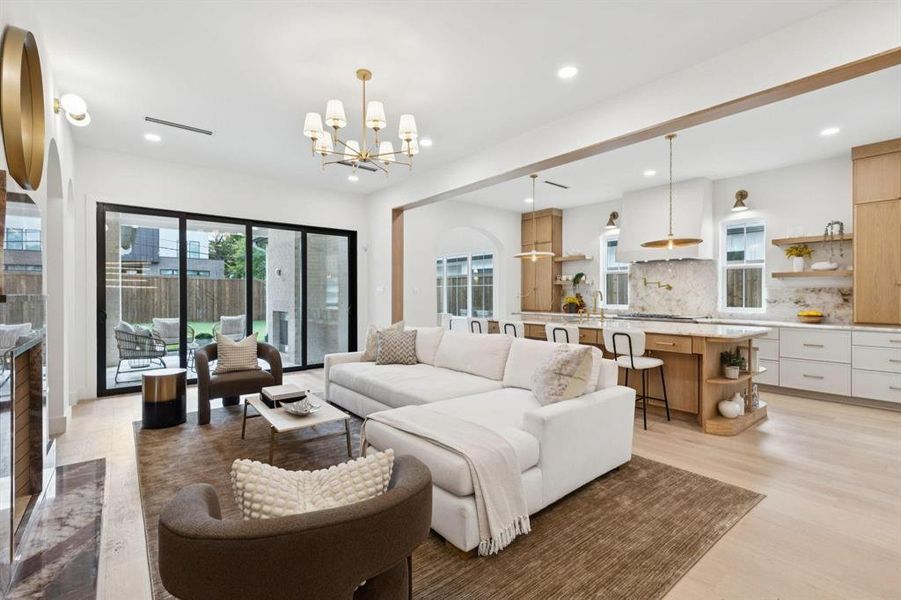 Furnished interior view inside a new home in , Dallas (Image 4).