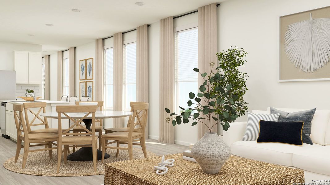 Furnished interior view inside a new home in Randolph Crossing, Converse (Image 14).