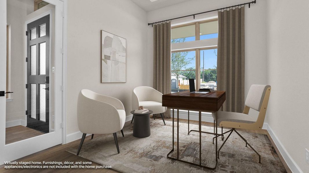 Furnished interior view inside a new home in , Manvel (Image 8).