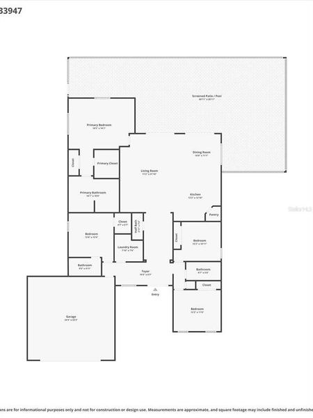 2D floor plan layout of this home in , Rotonda West, FL (Image 5). 2D floor plan layout of this home in , Rotonda West, FL (Image 5).