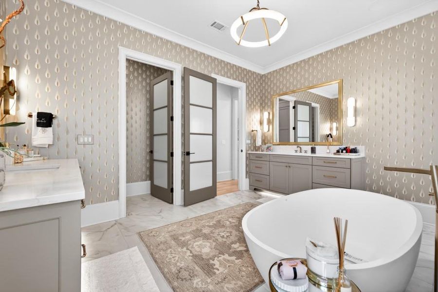 Furnished interior view inside a new home in , Braselton (Image 11).