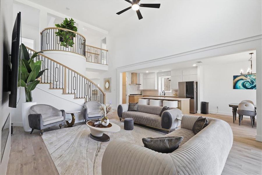 Furnished interior view inside a new home in Valencia on The Lake, Little Elm (Image 36).