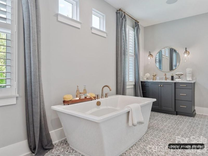 Furnished interior view inside a new home in , Huntersville (Image 30).