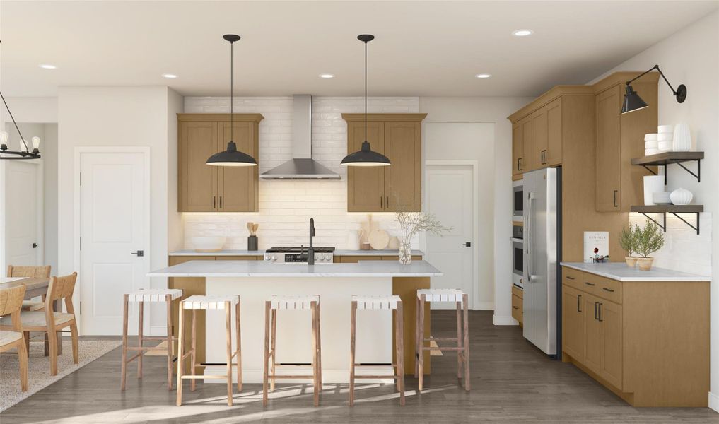 Gorgeous island kitchen (*Artist rendering used for illustration purposes only.) Gorgeous island kitchen (*Artist rendering used for illustration purposes only.)