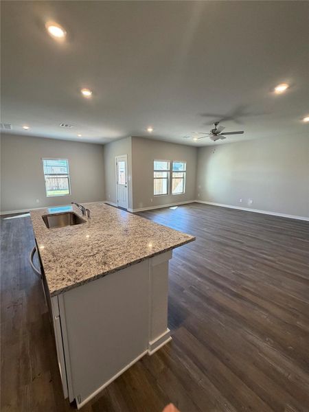 Kitchen to Family Room