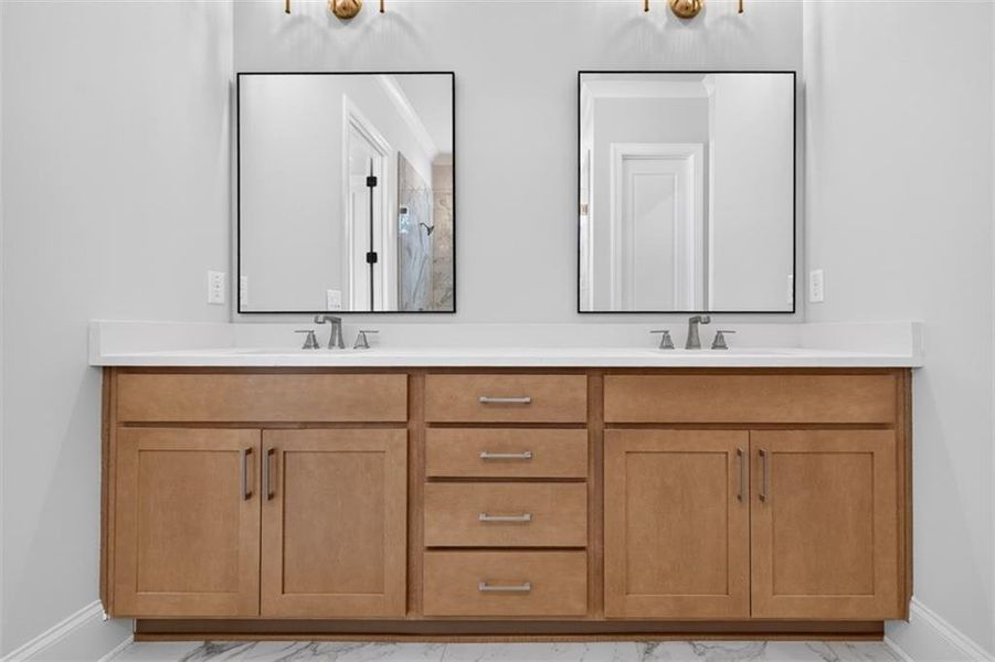 Furnished interior view inside a new home in , Flowery Branch (Image 9).