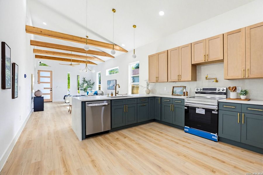 Furnished interior view inside a new home in , San Antonio (Image 10).