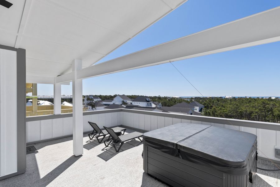 Exterior details and patio area of a home in Twin Palms, Inlet Beach (Image 32).