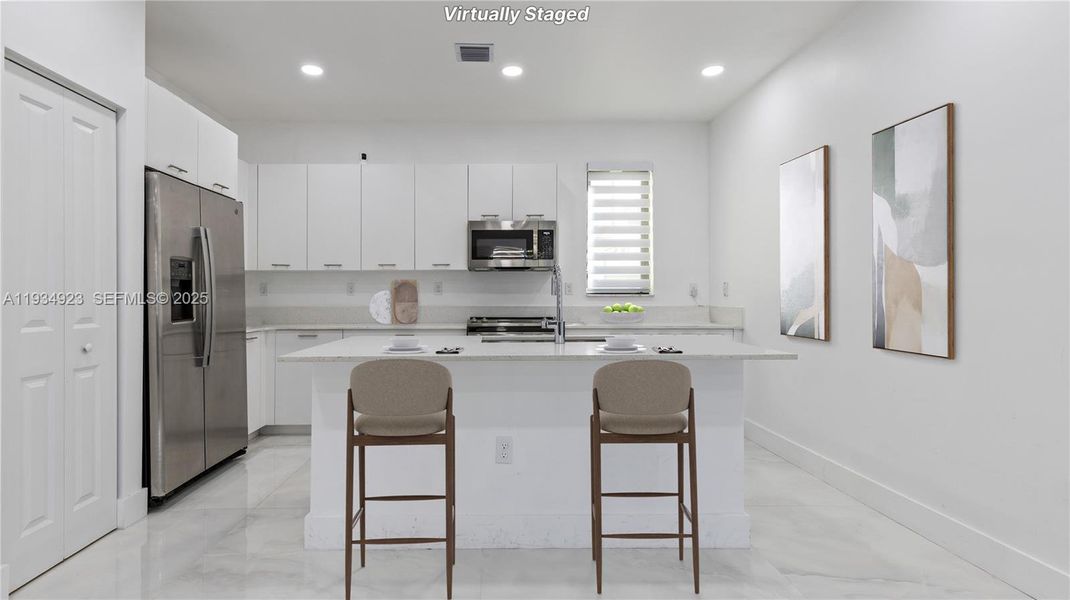 Furnished interior view inside a new home in , Doral (Image 3).