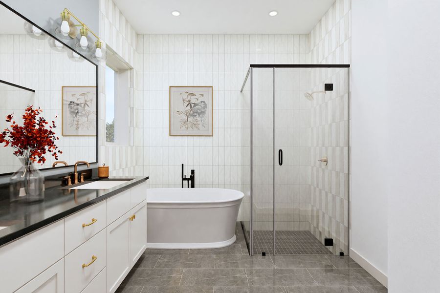 Optional Free Standing Tub at Owner's Bath Optional Free Standing Tub at Owner's Bath