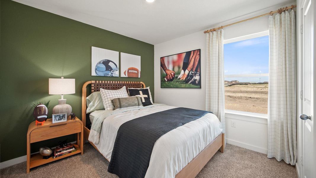 Furnished interior view inside a new home in Trails at Wildhorse, Austin (Image 3). Furnished interior view inside a new home in Trails at Wildhorse, Austin (Image 3).