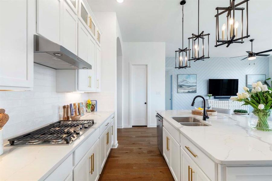 Furnished interior view inside a new home in Tavolo Park, Fort Worth (Image 10). Furnished interior view inside a new home in Tavolo Park, Fort Worth (Image 10).