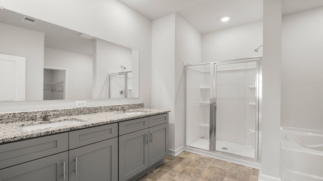 Furnished interior view inside a new home in Captain's Corner, Grovetown (Image 10). Furnished interior view inside a new home in Captain's Corner, Grovetown (Image 10).