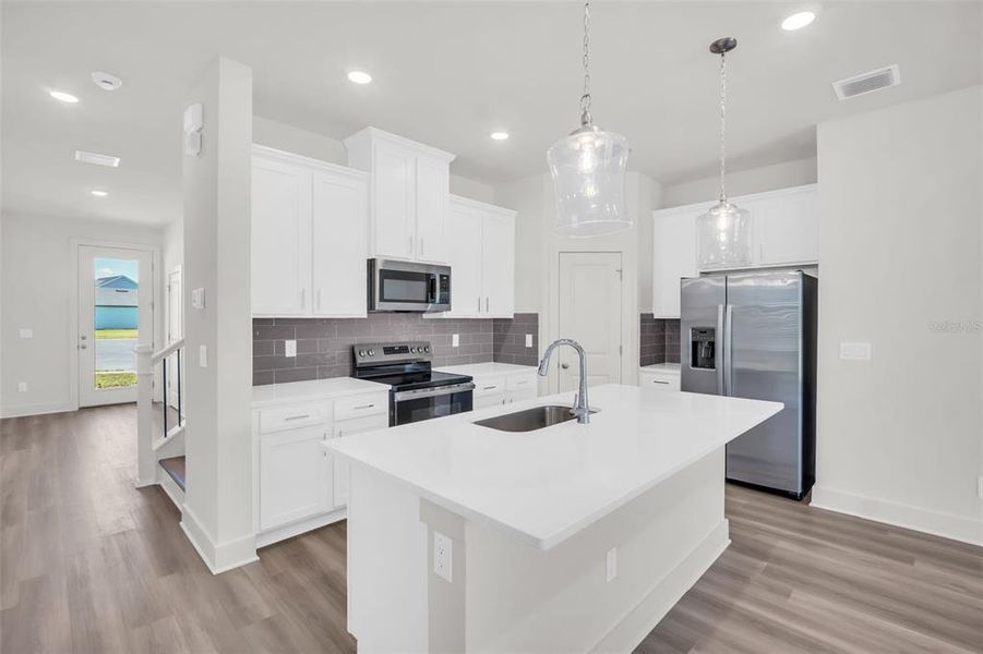Furnished interior view inside a new home in Emerald Fields, Hudson (Image 4).