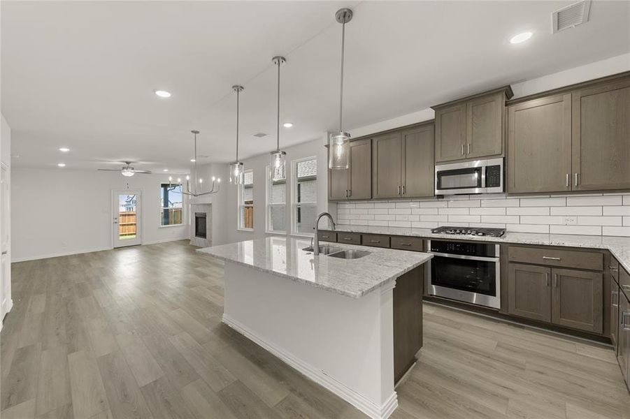 Furnished interior view inside a new home in Edgewater, Fate (Image 11). Furnished interior view inside a new home in Edgewater, Fate (Image 11).