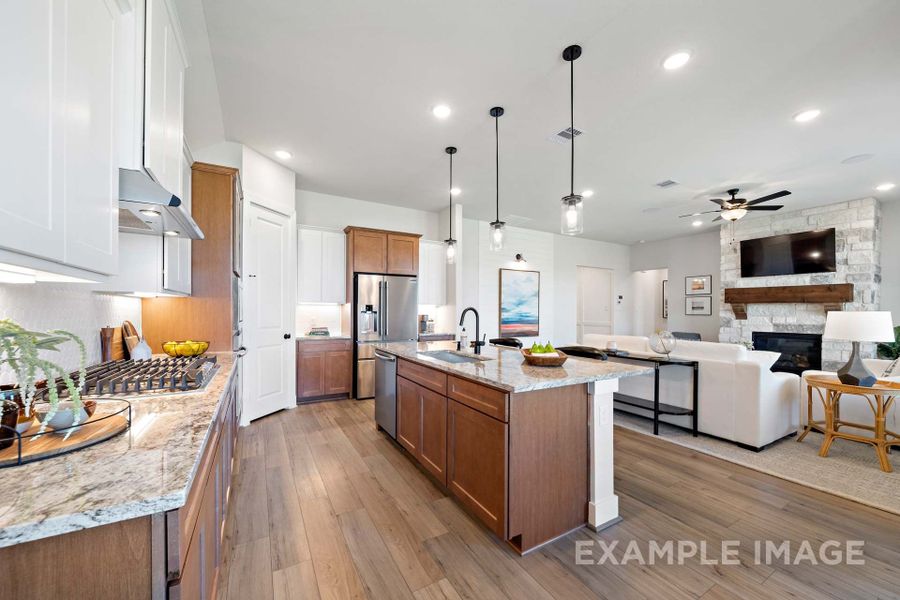 Representative furnished interior of a home built from the The Edward by Davidson Homes LLC in Lago Mar, Texas City (Image 11).